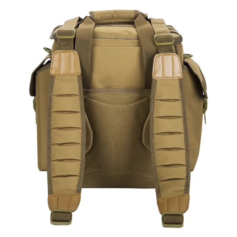 Heavy duty Nylon fishing bag backpack waterproof fishing tackle bag with plastic Lure fishing container