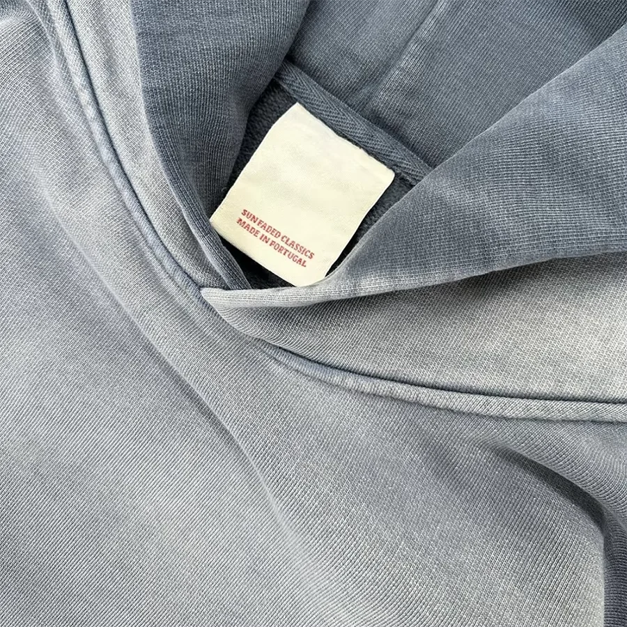 Custom Streetwear Pullover Unisex Hoody Blank Oversized French Terry Heavyweight Vintage Acid Wash Men Sun Faded Hoodie