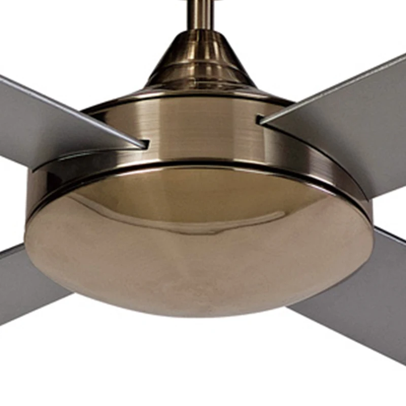 48 inch Modern Air Cooling Fan Hot-Selling Decorative Brushed Nickel Ceiling Fan, 4 Plywood Blades, include Wall Control