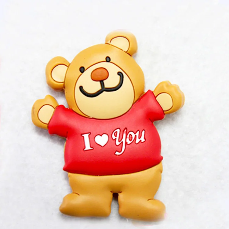 Perfect bright colored plastic magnetic fridge magnet