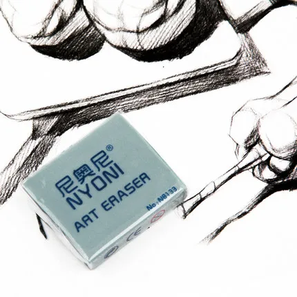 
Nyoni N8133 Plastic Rubber Kneaded Eraser White Pencil Shape Eraser 