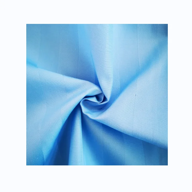 2024 Wholesale Hotel hospital white cotton satin/stripe/jacquard Striped 1/2/ 3cm fabric Bedsheet pillow quilt cover Fabrics