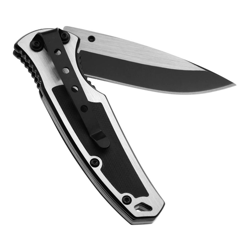 
Aluminum Handle Mini Stainless Steel Tactical Foldable Folding Camping Knife for Sale 
