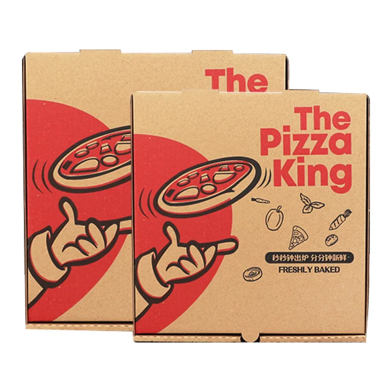 Customize Your Own Logo 12 Inch Personalised All Size Bulk Blank Corrugated Slices Insulated Pizza Box