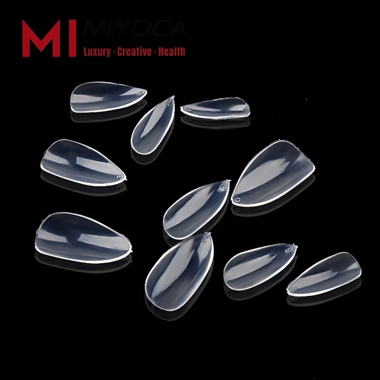 
Miyoca Wholesale Stikers Brand Art Sticker Tips Pointy Extra Curve Tip Nail Extensions Cheap Coffin Shape Nails 