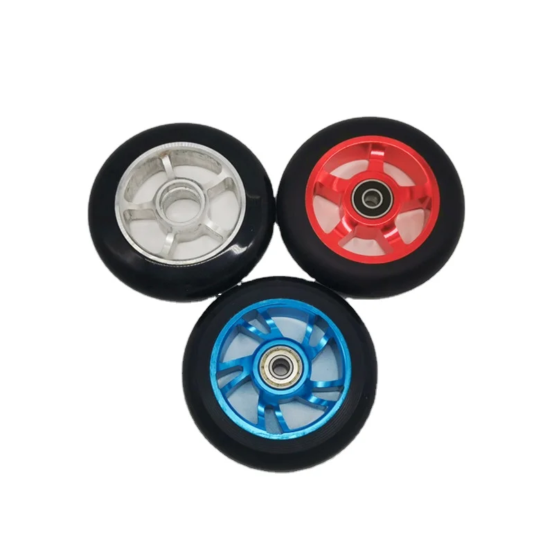Aluminium Core High Rebound Pro Scooter Wheel 100mm 110mm 120mm 125mm Professional Aluminum Scooter Wheels