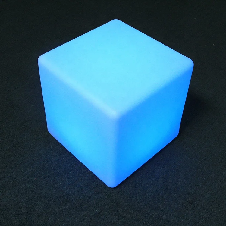 High Quality Outdoor Decor Led Cube Chair Table Cube Seat