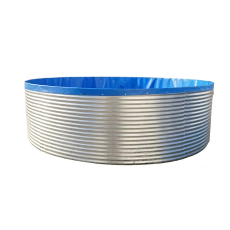 Customizable Size Round Galvanized Sheet Outdoor Swimming Above Ground Pools Galvanized Steel Sheets Corrugated SPA Pool