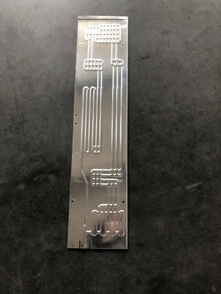 roll bond evaporator aluminum alloy car battery cooler air condition parts cold plate radiator