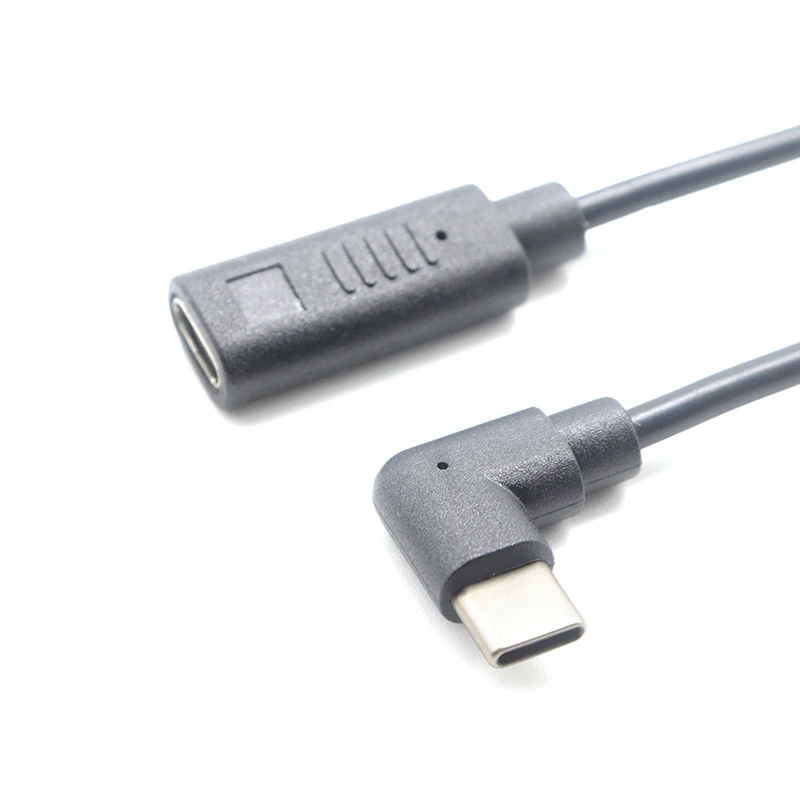 Удлинительный кабель для быстрой зарядки 90 градусов USB C папа к Type c