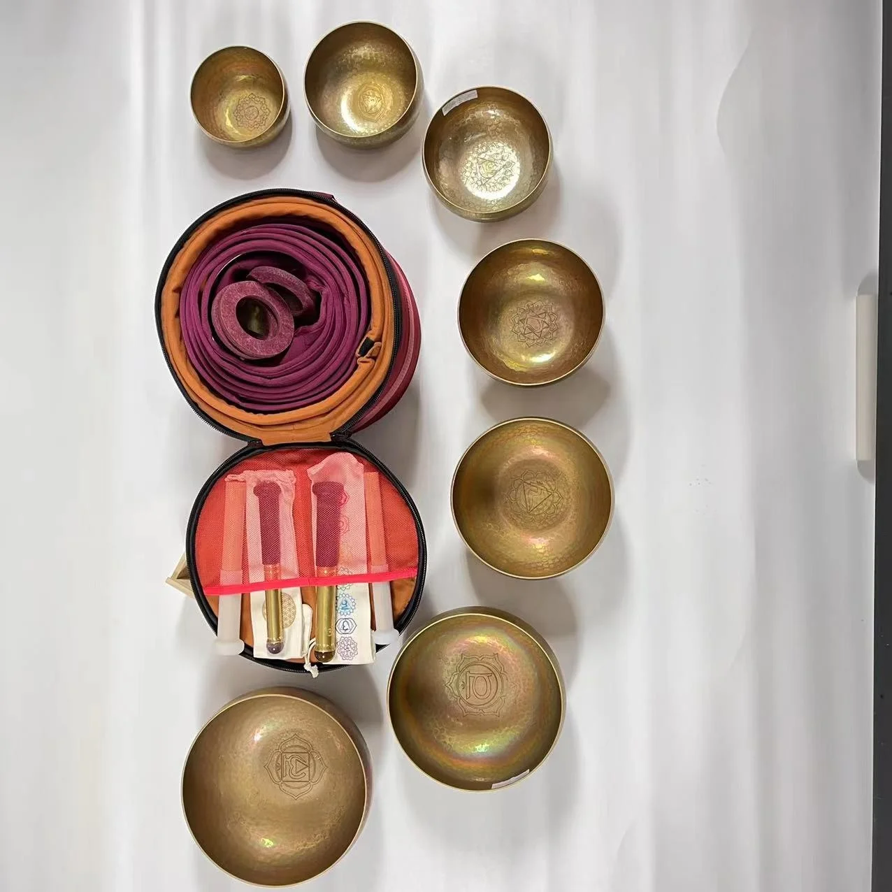 LUMI METAL HAMMERED TIBETAN SINGING BOWL FOR CHAKRA NOTE YOGA MEDITATION SOUND THERAPY