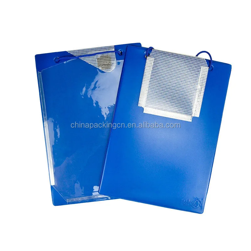 Custom waterproof clipboard clipboard blue folio clipboard with logo for auto repair shops