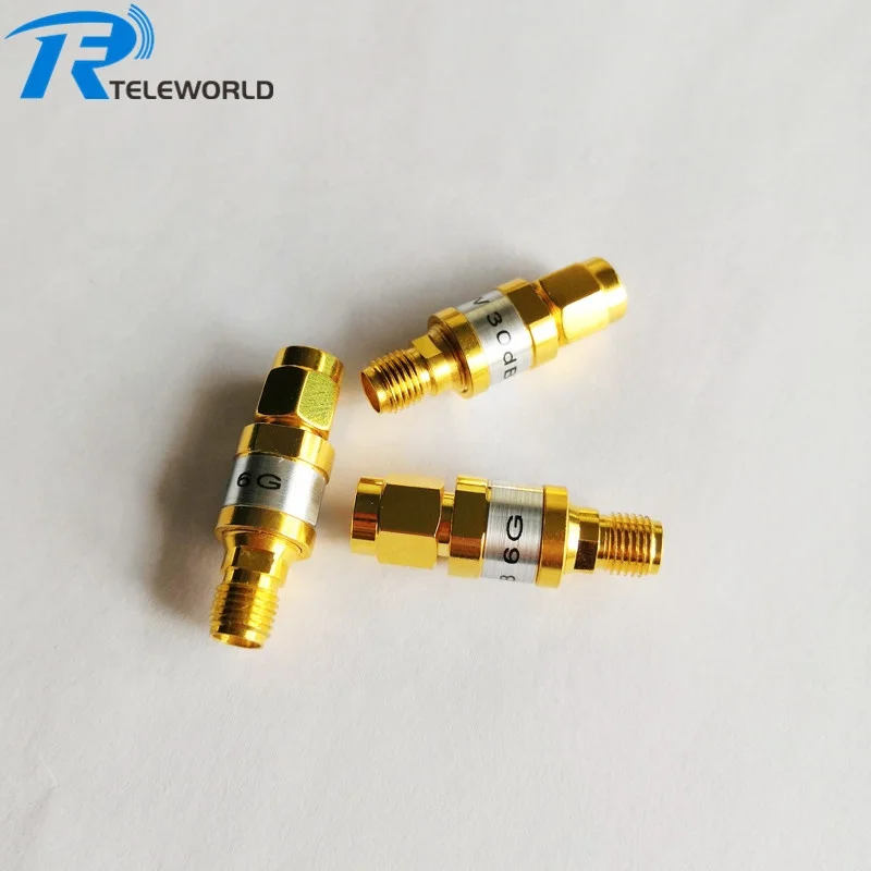 2W SMA Fixed Attenuator 3Ghz 6GHz 8Ghz 12Ghz 18GHz 1dB 2dB 3db 5db 6db 10 dB 20db 30db