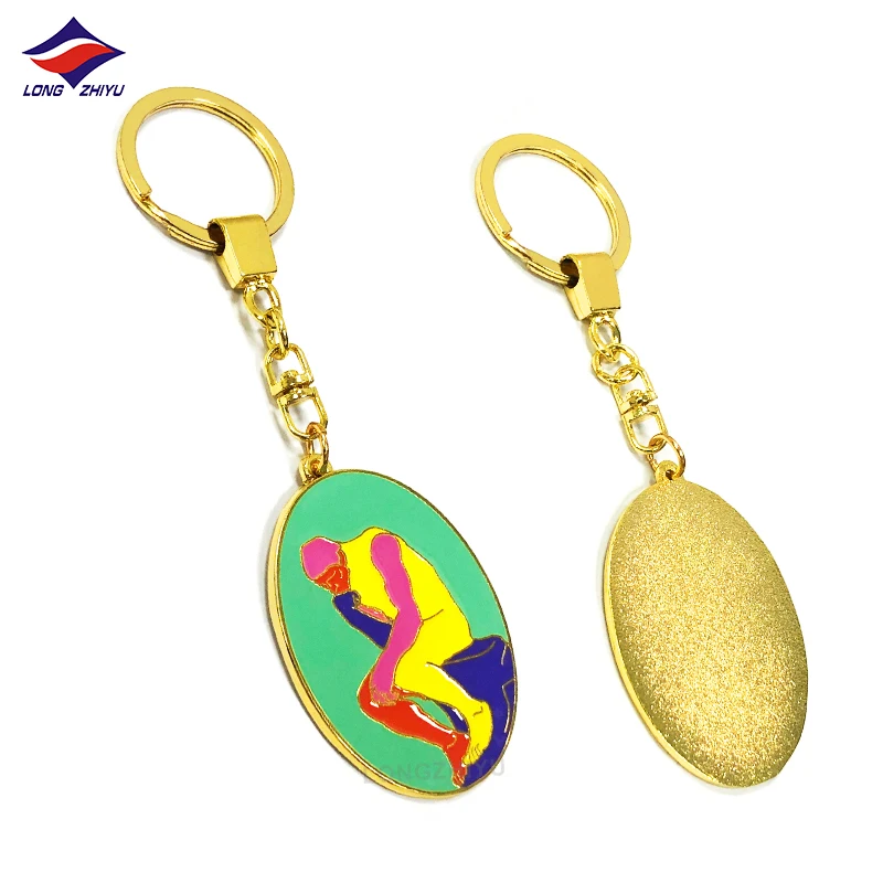 
Longzhiyu 14 Years China Metal Keychain Maker Professional Custom People Keychains Soft Enamel Keychains souvenir gift 