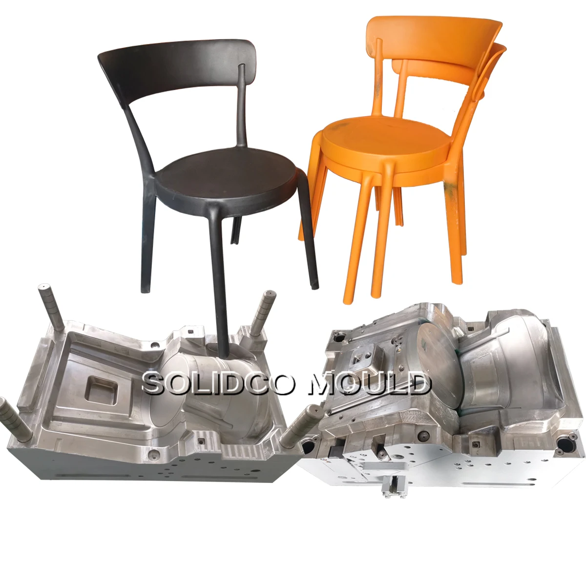 IRON CASTING MOLD COMPRESSION TYPE PLASTIC CHAIR INJECTION MOULD