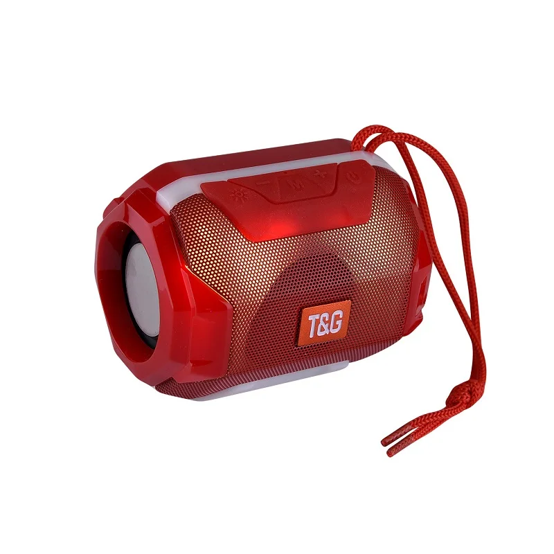 BT5.0 Hifi Sound Wireless Bass Subwoofer Speaker LED Light Mini  Portable Outdoor MP3 FM Radio Speakers TG612