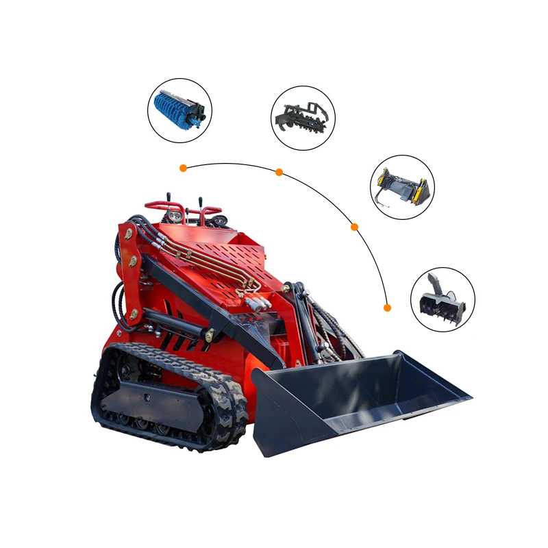Hot Selling Cheap Multifunctional CE EPA Euro5 Home Farm Garden Petrol Diesel Mini Mini Compact Skid Steer Loader