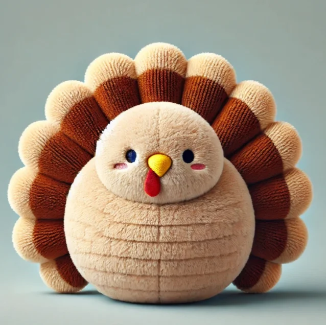 Thanksgiving turkey plush toy custom festival gift toy funny chick stuffed toy