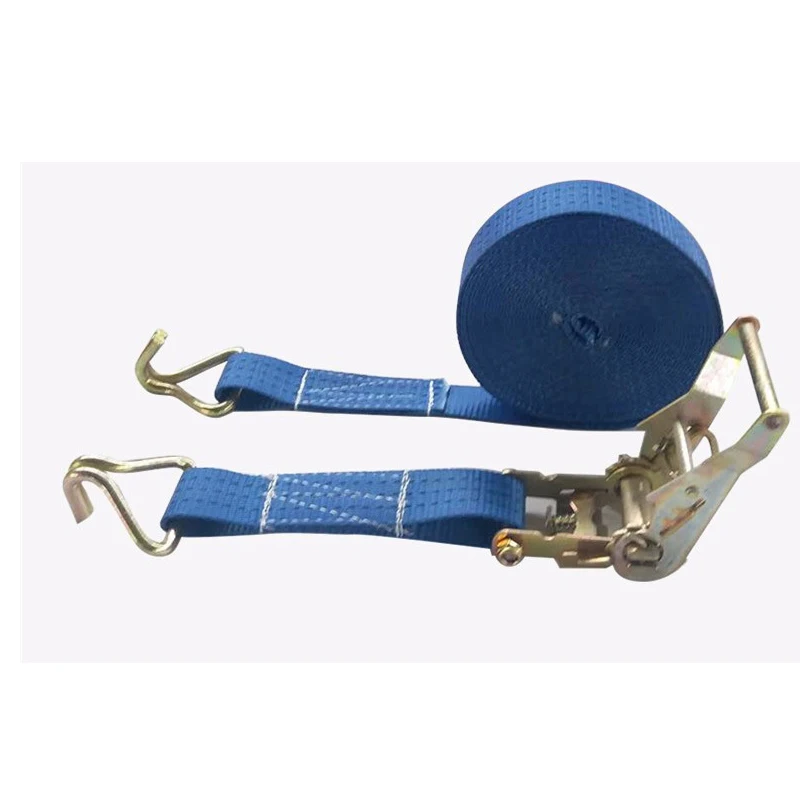 Korea 2 Inch 50 Mm Retractable Ratchet Strap Truck Loading Belt Ratchet Tie Down Strap Belt Retractable Ratchet