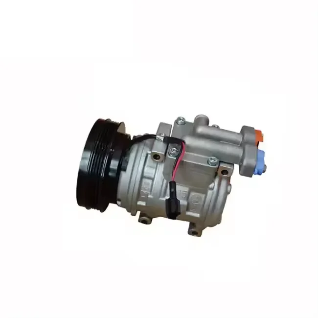 Heavy duty ac dc air compressor DH220-5 4PK 10PA15C 24V R134a AC Compressor