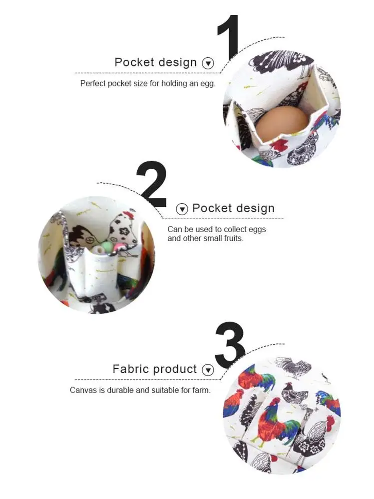 Epsilon Eggs Collecting Gathering Holding Apron For Family Chicken