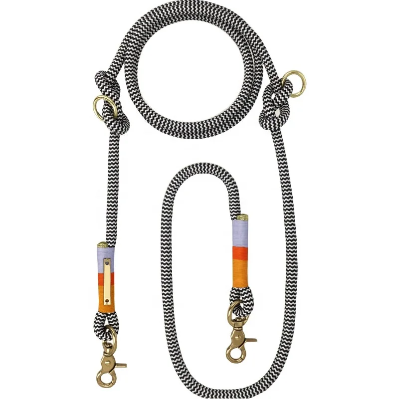 Strong Nylon Braided Rope Leash by Manufacturer Personalized Dog Walking and Outdoor Training Lead with Waxed Thread