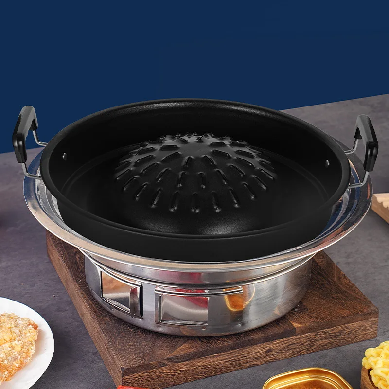 Thailand Wholesale Aluminum Charcoal Camp Steel Metal Fire Pit Outdoor Tabletop Circular Barbecue Grill Food Truck with B
