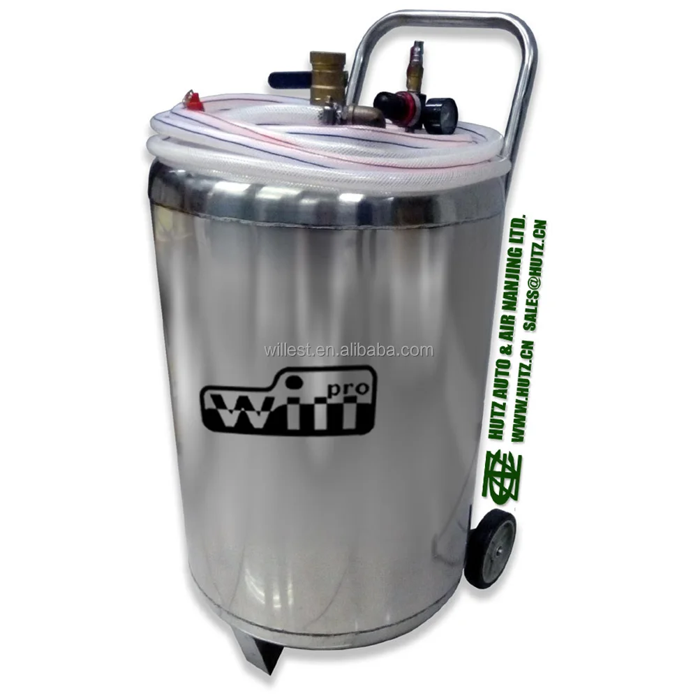 50 litre stainless steel foam generating sprayer HUTZ mobile car wash foam tank machine FC50S01 FC50S02 foam generator cleaner