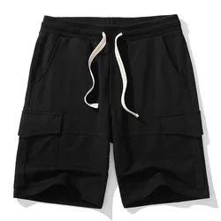 New Arrivals Cargo Shorts Cotton Fleece Athletic Basketball Blank Multiple Pockets Fitness Sports Workout For Men