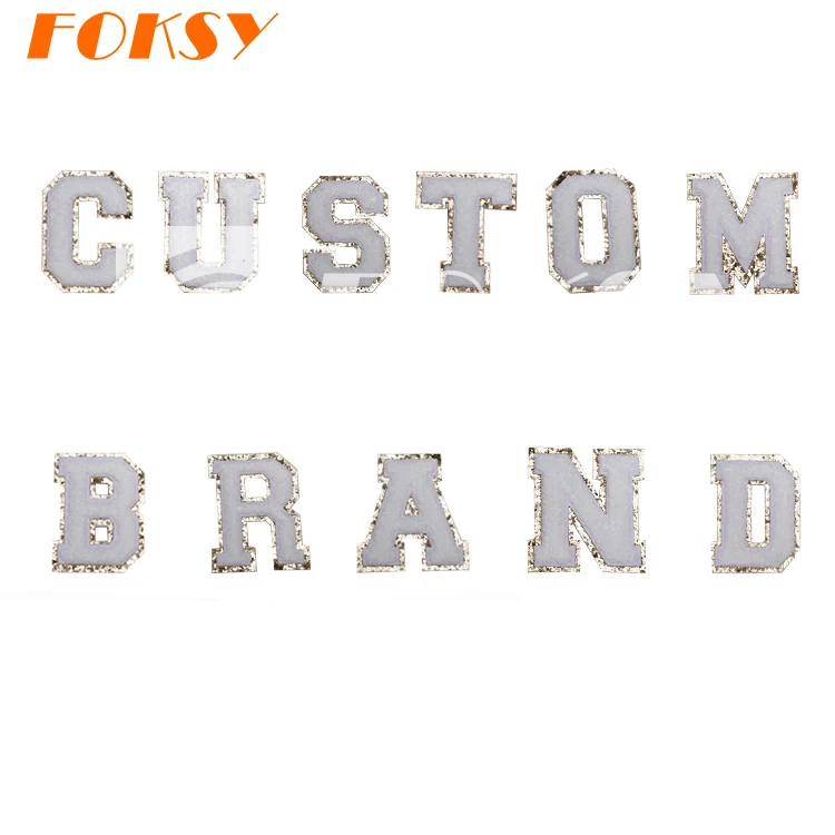 High Quality Cute Heat Press Custom Your Own Letter Embroidery Clothing 3D Patch