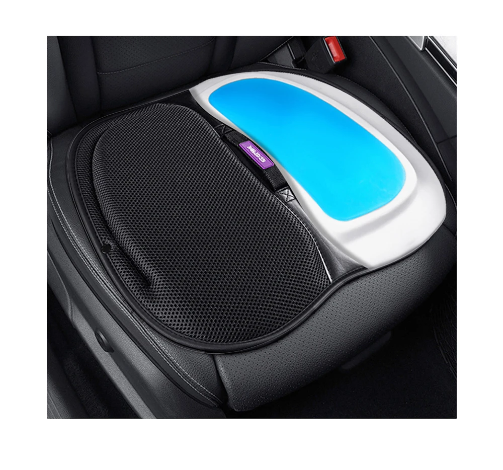 RTS Foldable Cooling Seat Cushion Memory Foam Gel Seat Pad  Stadium Seats cushion for Car for Office Chair