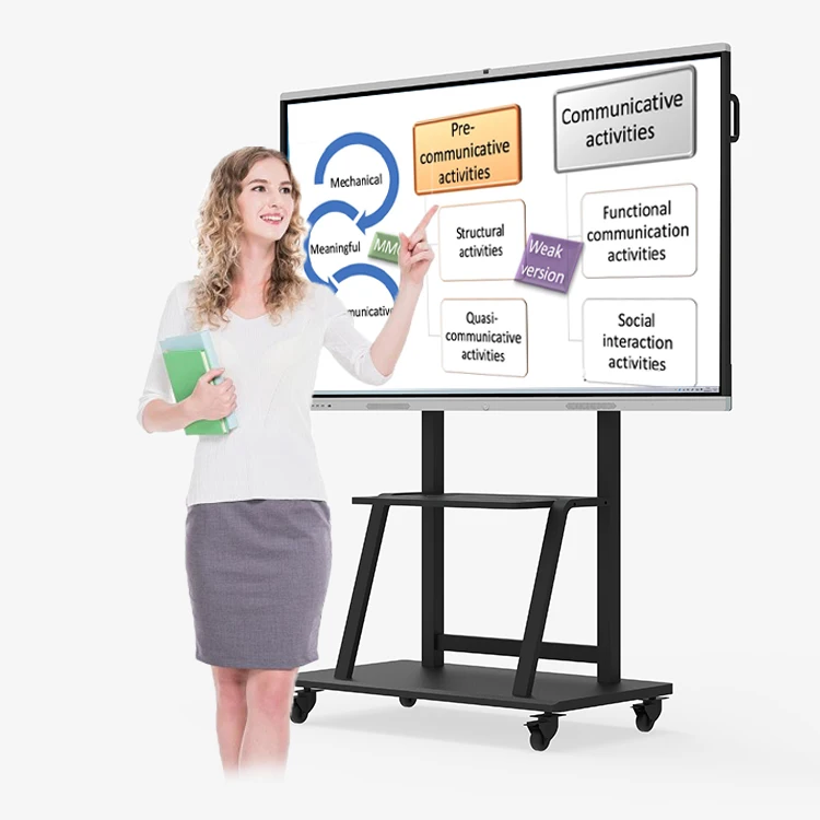 75 Inch Lcd Touch Screen All In One Pc Whiteboard Interactive Flat Interact Panel For Education Meeting Conference