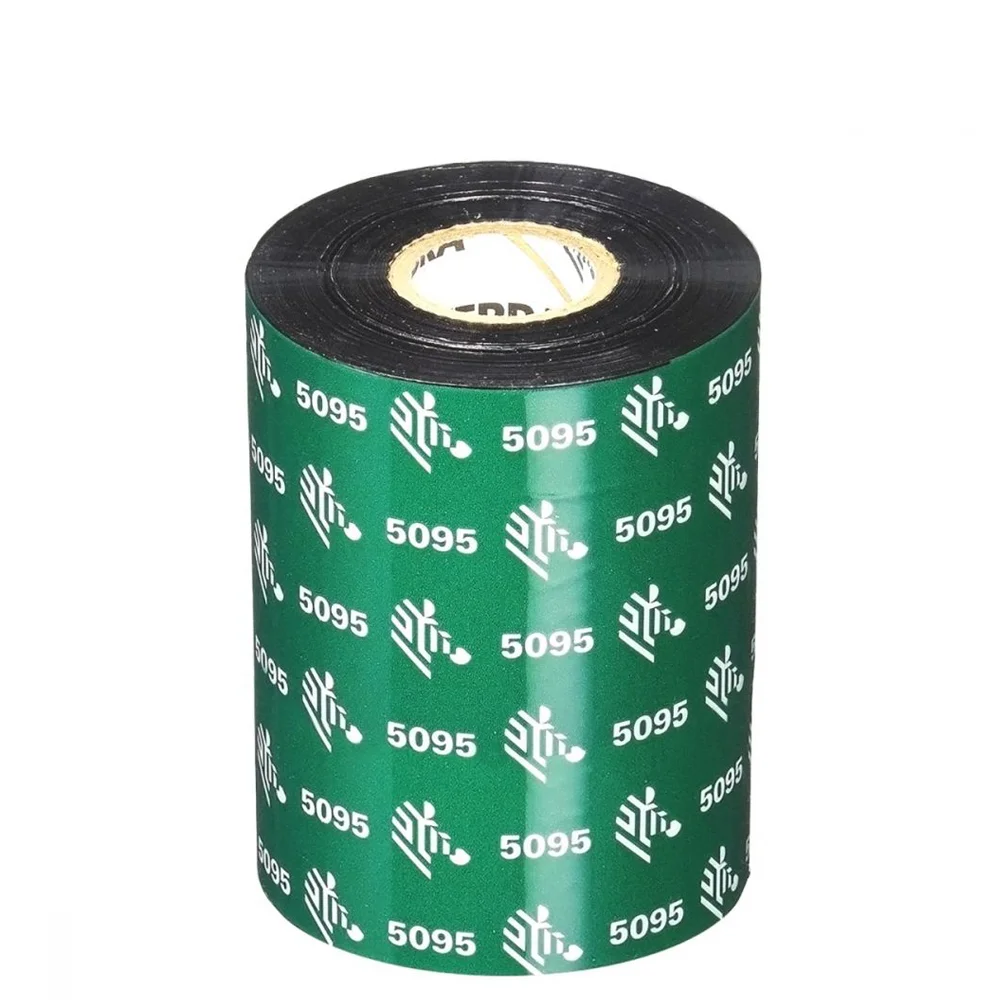 
The Zebra 5095 series performance are thermal polyester resin ribbon for chemical container labels 
