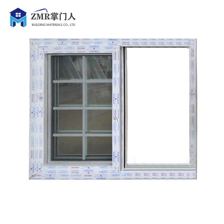 White vinyl double glazed window upvc doors and pvc windows sliding window