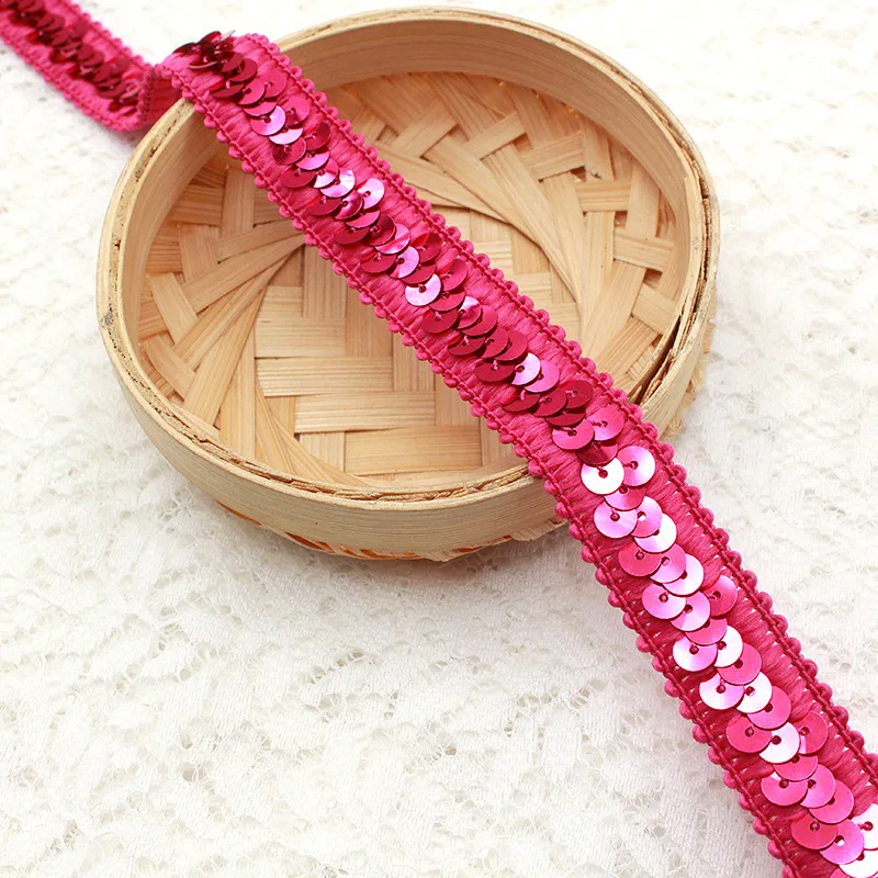 Crafts Flat Sequin Strip Trim on Strings for Crafts, Fringe, and Sewing braid trims