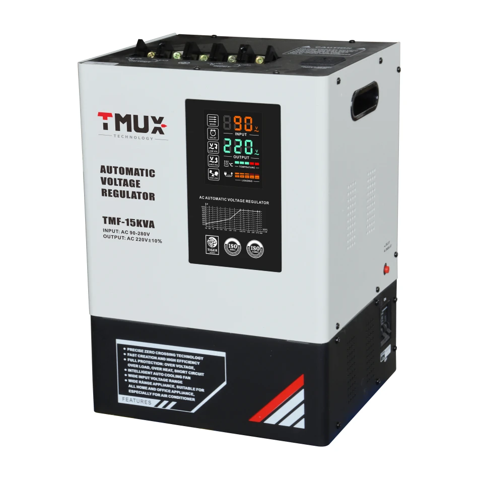 15KVA 220v voltage stabilizer LED display wall mounted power stabilizer 220v voltage regulator