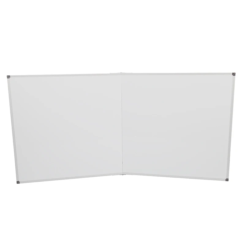 OEM Factory Wholesale Foldable Large Size Wall-Mounted Aluminum Frame Whiteboard 40x72 Inches Two Folding Magnetic Whiteboard