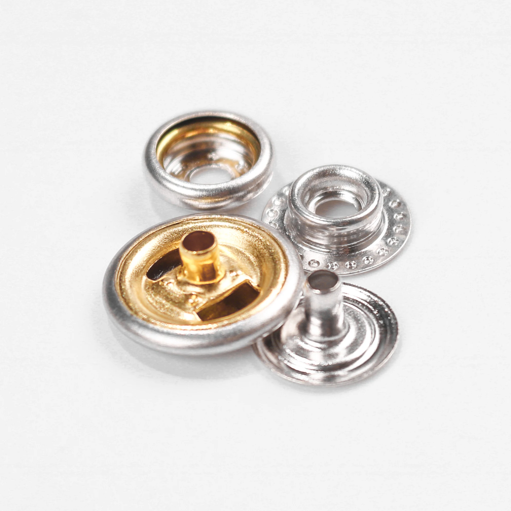 Snap Fasteners Buttons 406 Metal Accept Customized Logo Brass Round Apparel Accessory Dry Cleaning Plating Provide