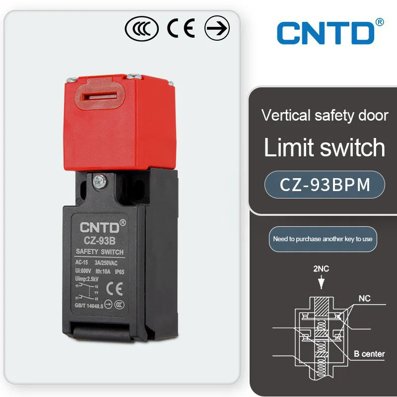 Горячая Распродажа CNTD Электрический дверной замок безопасности типа концевого выключателя CZ-93BPM02 переключатель мощности дополнительный фиксатор