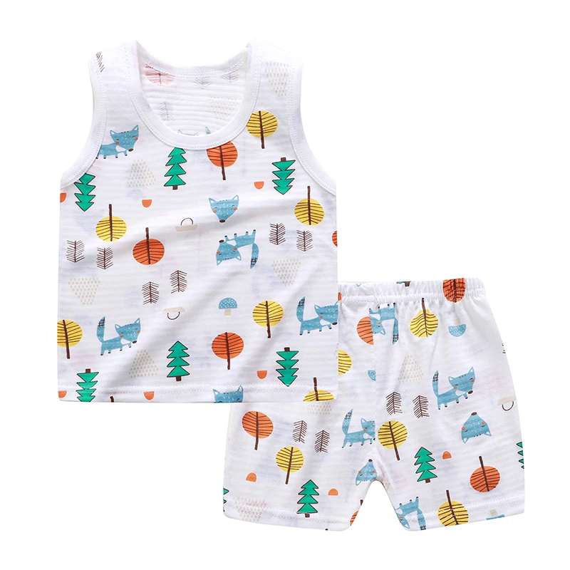 Printed Cotton T-Shirt Cute Style Children girls Apparel for Summer