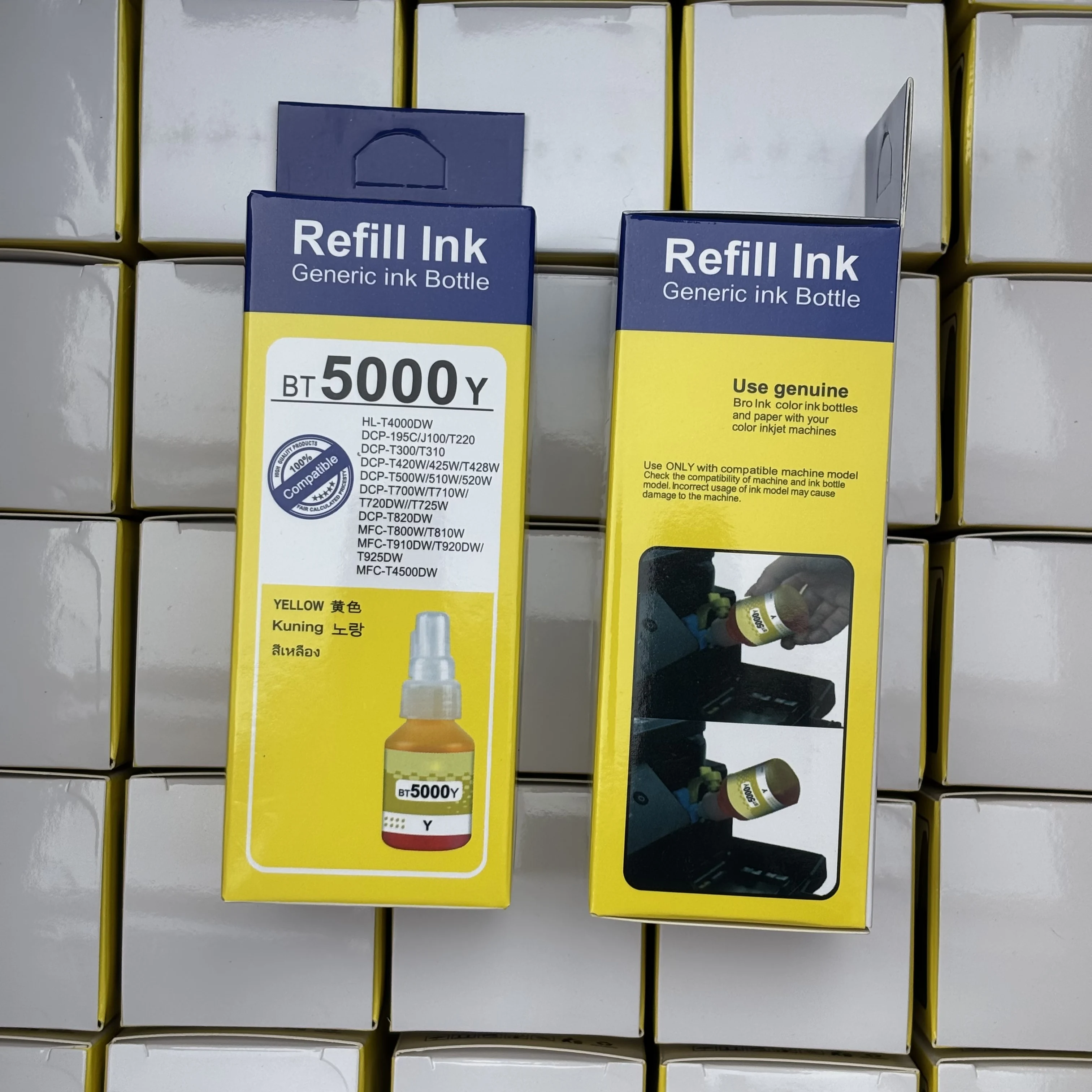 BTD60 BT5000 4-Color Water-Based Dye Ink Refill Printer Inks for Generic ink Bottle Brother Printers DCP-T310 DCP-T510W Printer