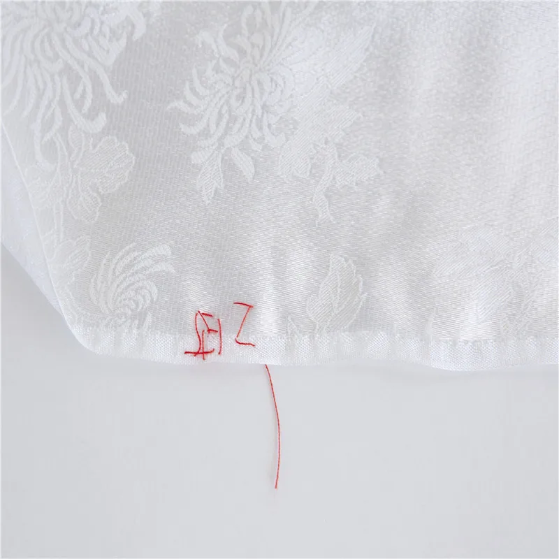 
China silk fabric supplier wholesale Marigold Fragrant Crepe 33% silk material white plain silk fabric 
