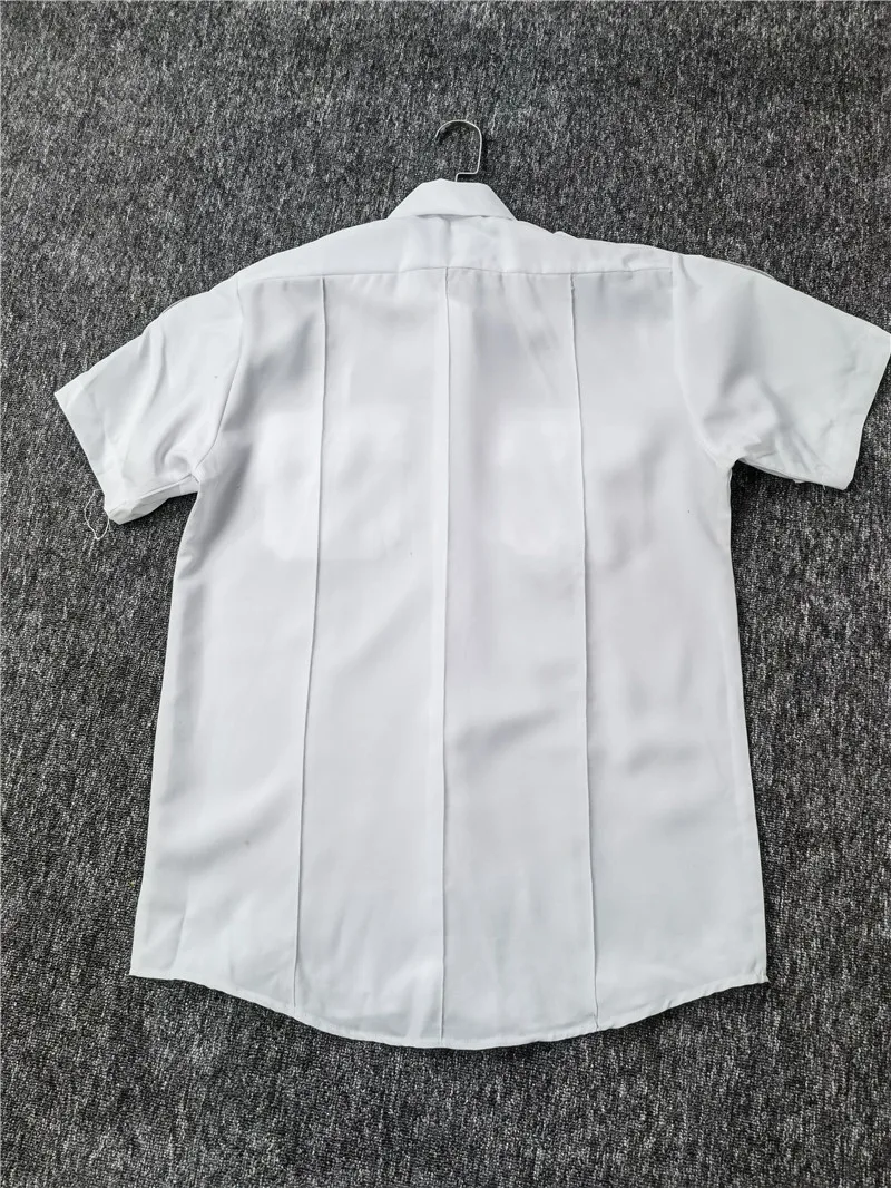 Мужская классическая рубашка с коротким рукавом униформа охранника белая для мужчин и оборудование безопасности