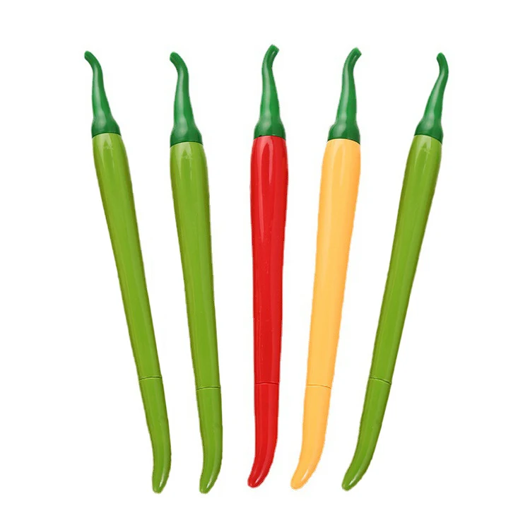 Longorgeous  Simulation Chili Neutral Pen Lovely Cartoon Learning Stationery Styling  Supplies Needle 0.5mm Signature Pen