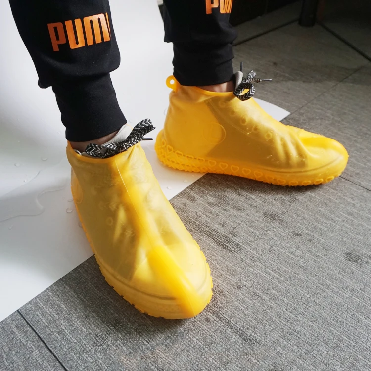 Портативный водонепроницаемый силиконовый чехол для обуви от дождя, многоразовые Защитные чехлы для обуви