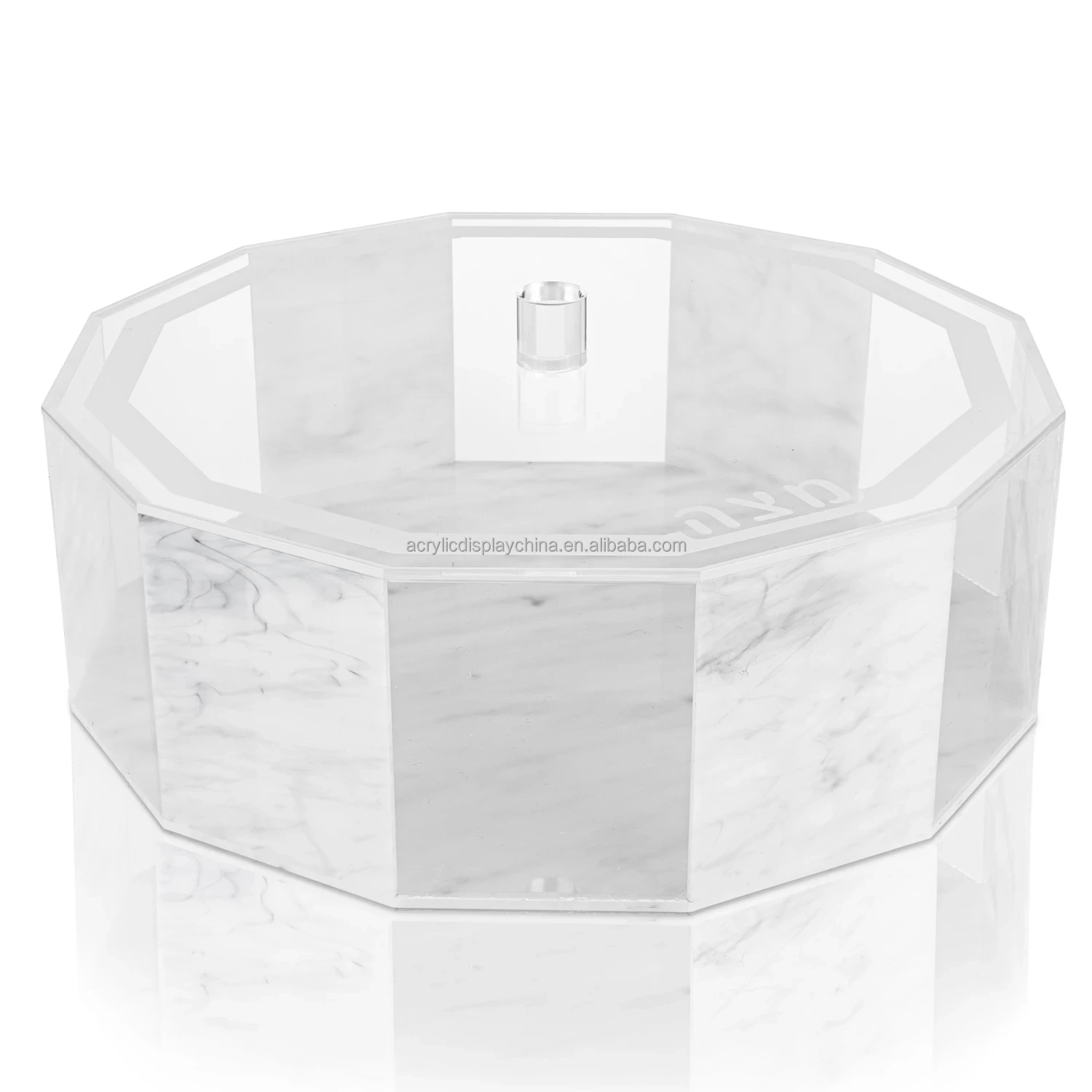 Lucite Matzah Box - Hexagon