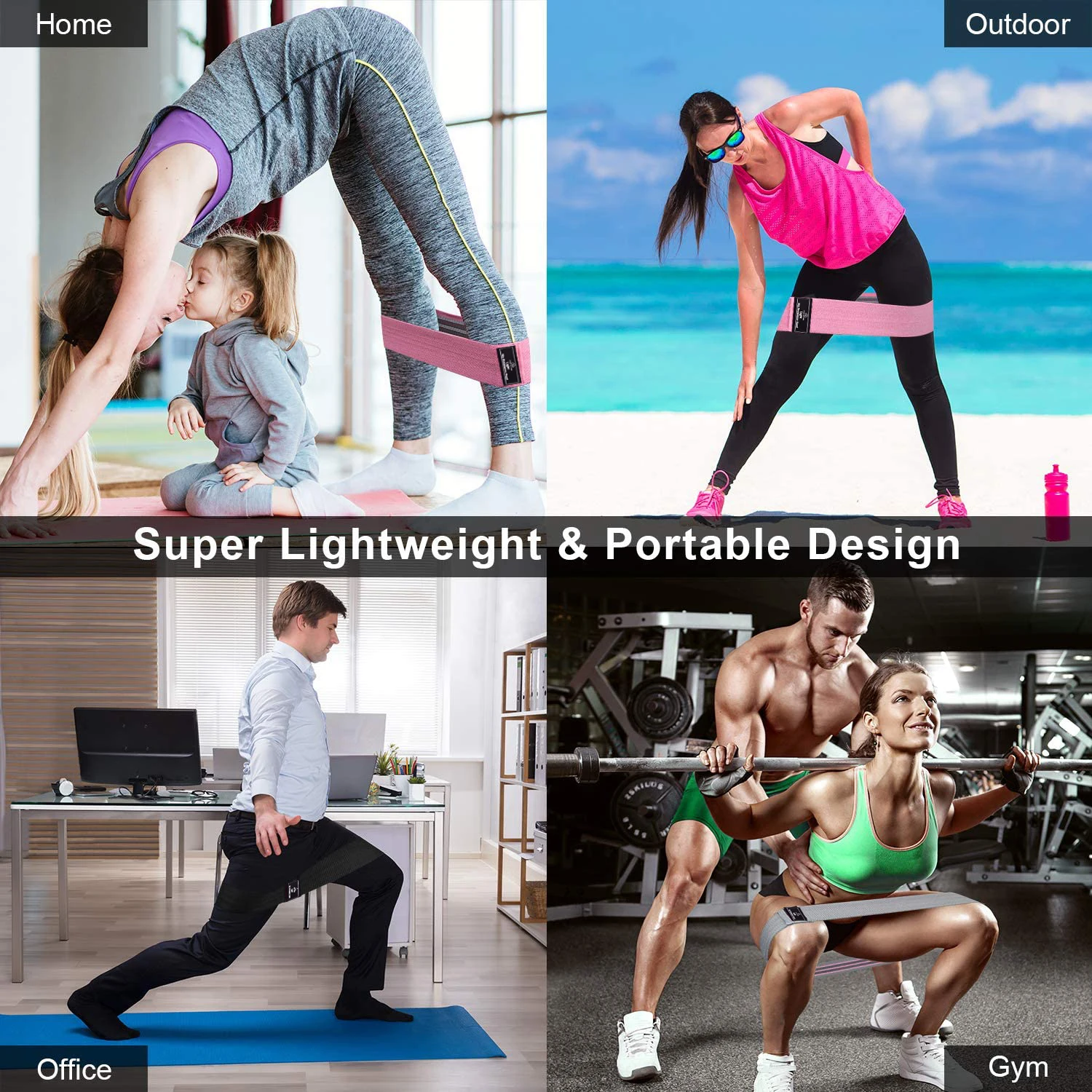 Высококачественные упражнения, дешевые эластичные резиновые спортивные ленты для йоги