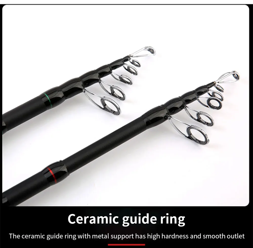 Carbon Sea Fishing Rod Retractable Hard Fishingrod 3.0m 2.7m Portable Telescopic Saltwater Fishing Rods