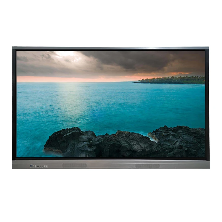 85' big size no folded multi function movable monitor Android touch whiteboard