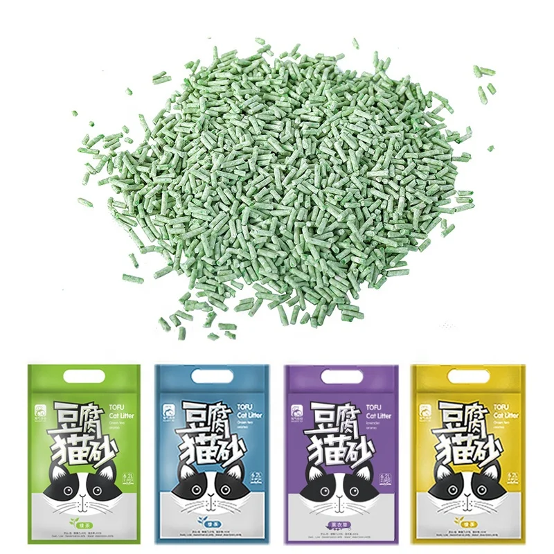 wholesale oem eco friendly flushable clumping bulk tofu cat litter manufacturers